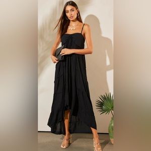 Vici / lovestitch Pocketed High Low Dress